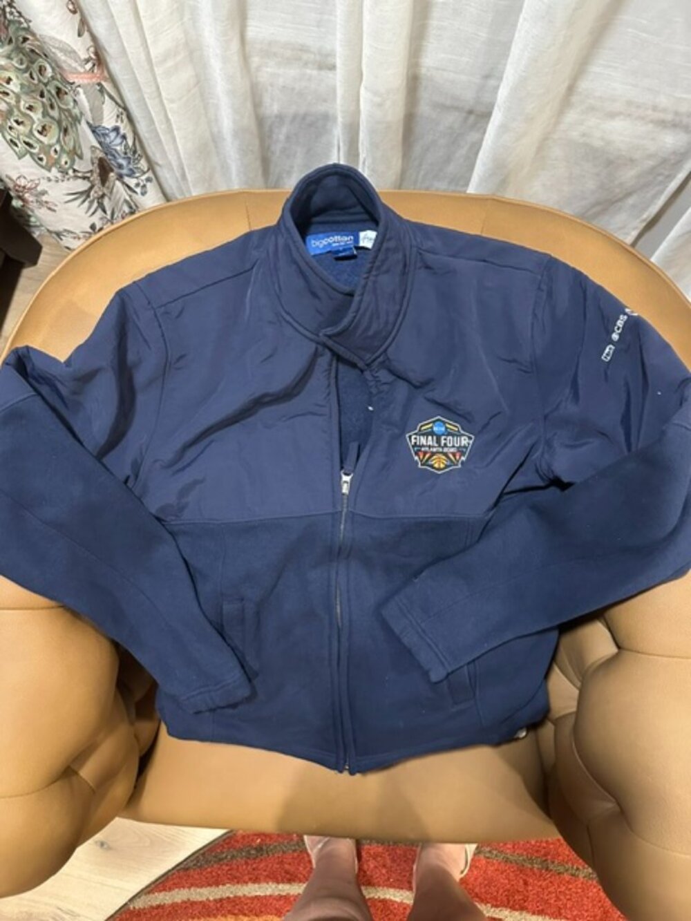 NCAA Final Four Atlanta 2020 Navy Cotton Sweat Jacket Small
